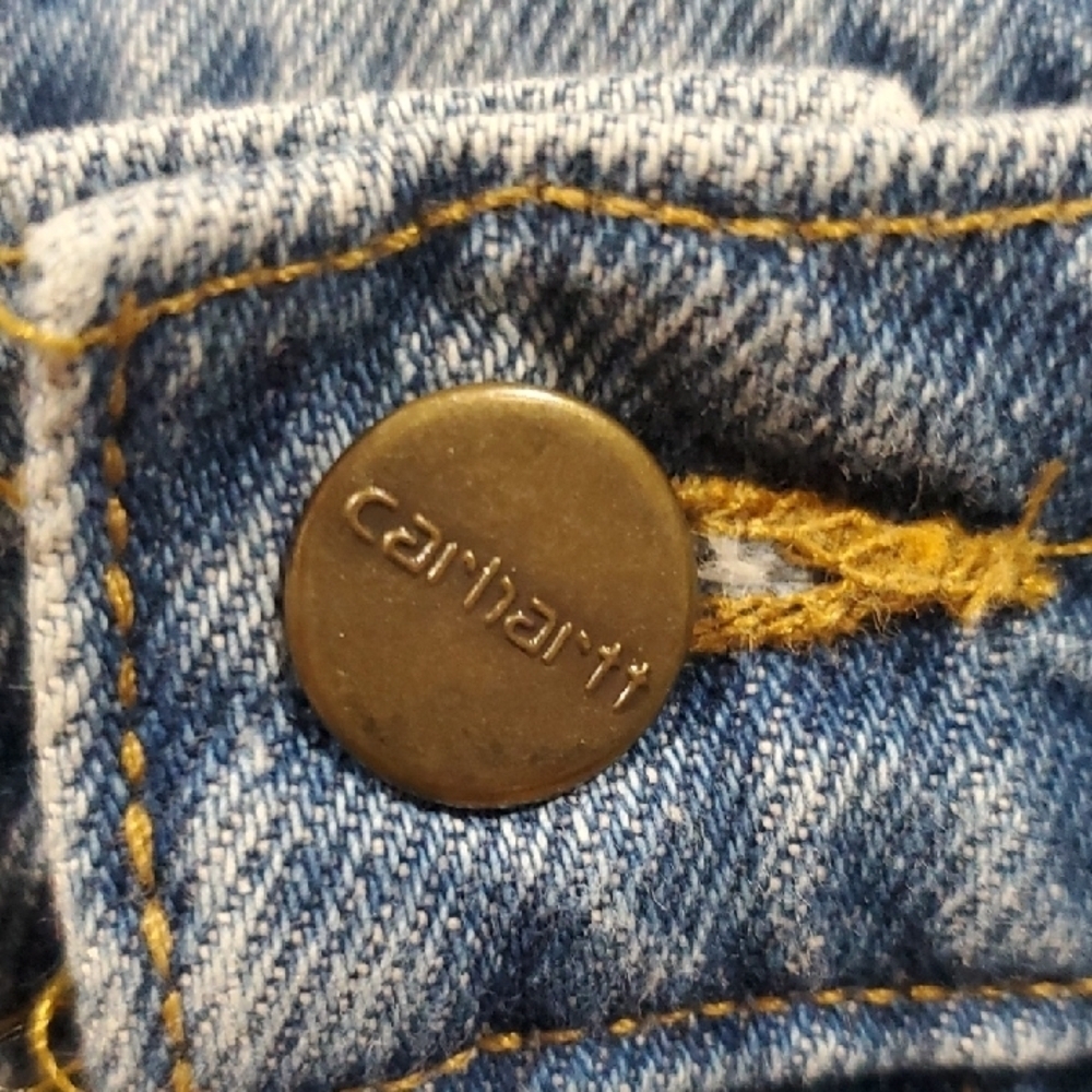 Carhartt Men's Straight Blue Jeans - Picture 6 of 7